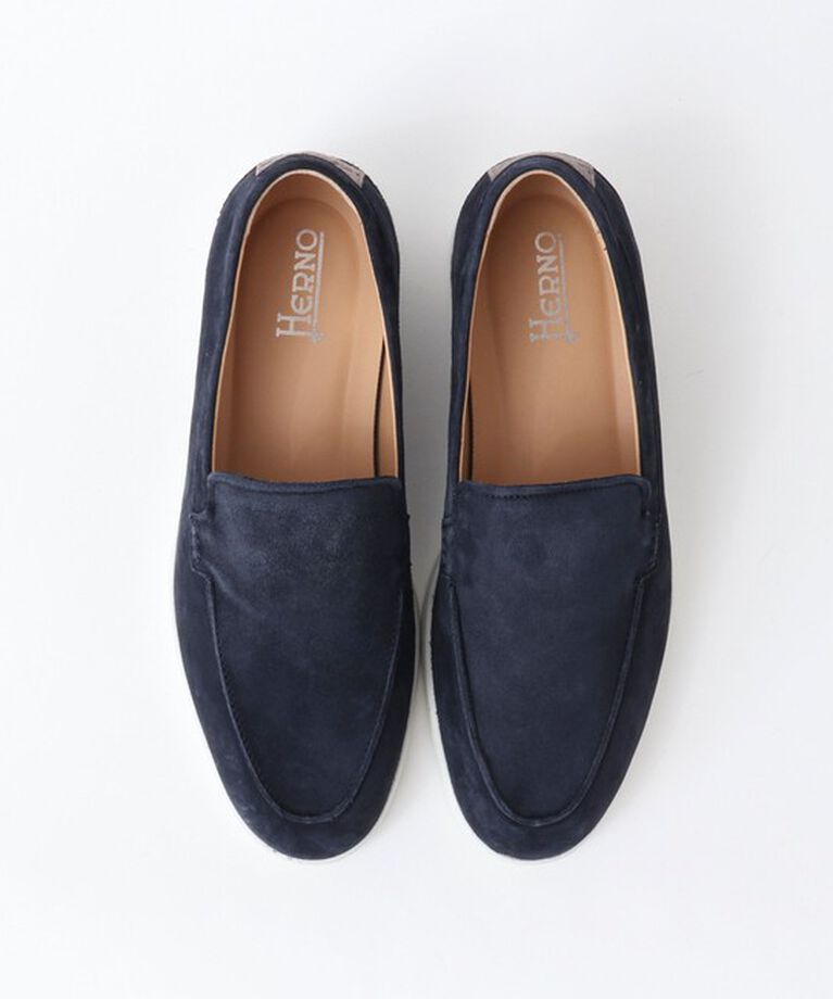 NOLLEY'S goodman「【HERNO/ヘルノ】モノグラム スエード ローファー 25SS」|モカシン|