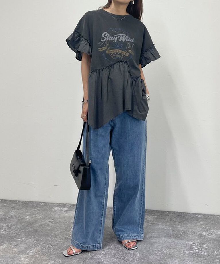 fredy emue「ピグメント加工リメイク風Tシャツ」|Tシャツ・カットソー|
