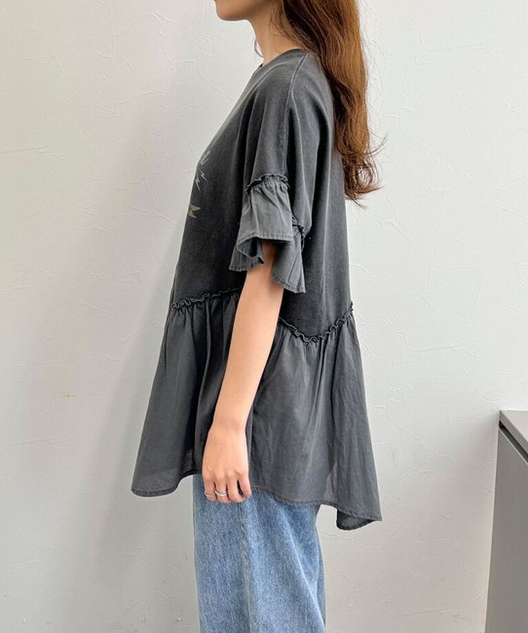 fredy emue「ピグメント加工リメイク風Tシャツ」|Tシャツ・カットソー|