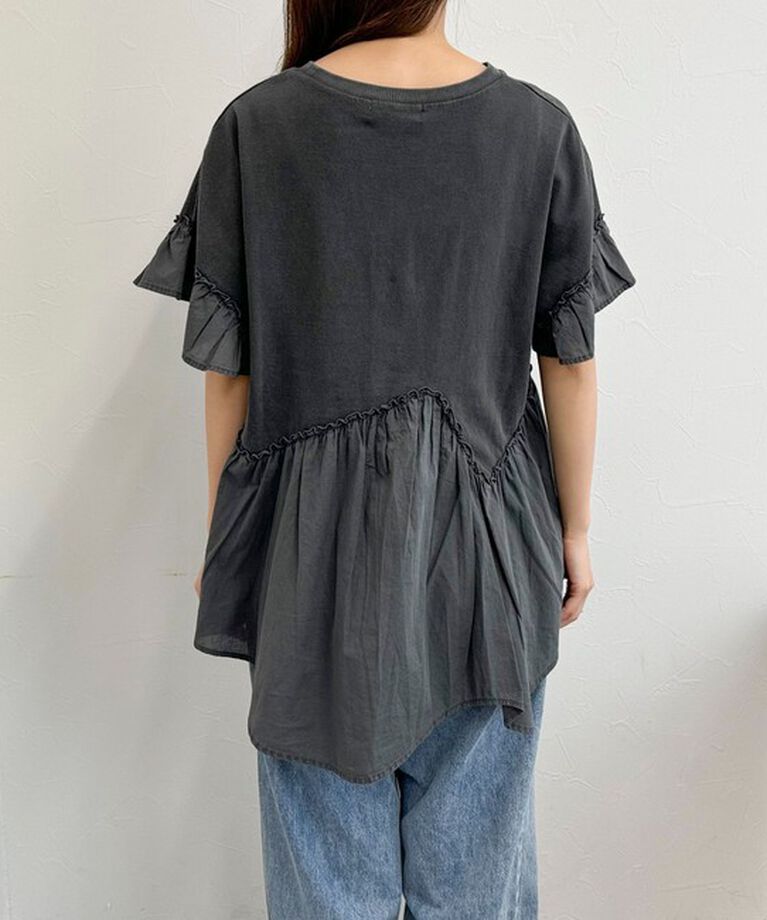 fredy emue「ピグメント加工リメイク風Tシャツ」|Tシャツ・カットソー|