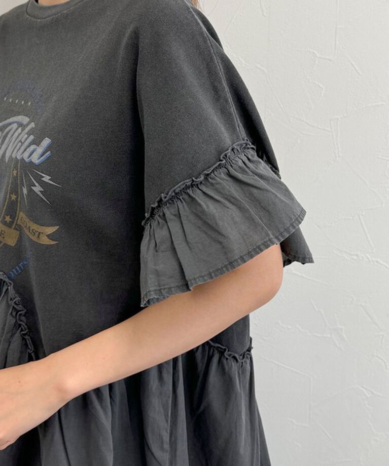 fredy emue「ピグメント加工リメイク風Tシャツ」|Tシャツ・カットソー|