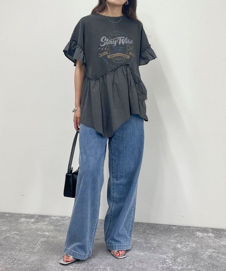 fredy emue「ピグメント加工リメイク風Tシャツ」|Tシャツ・カットソー|