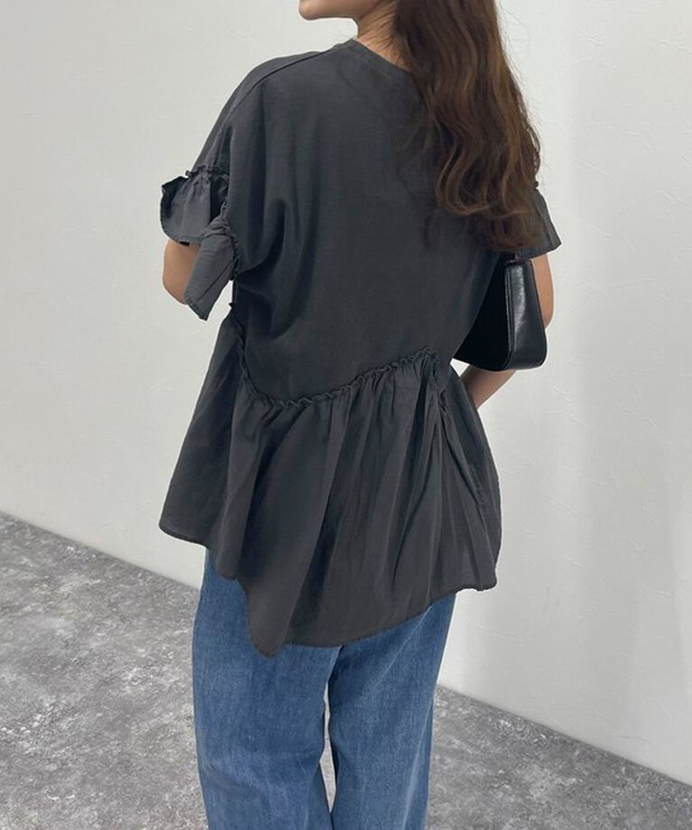 fredy emue「ピグメント加工リメイク風Tシャツ」|Tシャツ・カットソー|