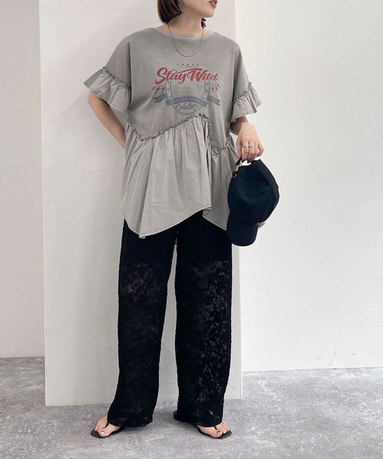 fredy emue「ピグメント加工リメイク風Tシャツ」|Tシャツ・カットソー|