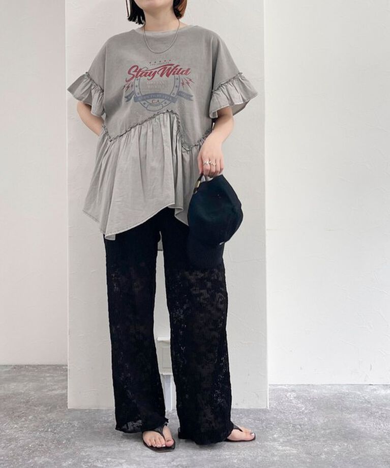 fredy emue「ピグメント加工リメイク風Tシャツ」|Tシャツ・カットソー|