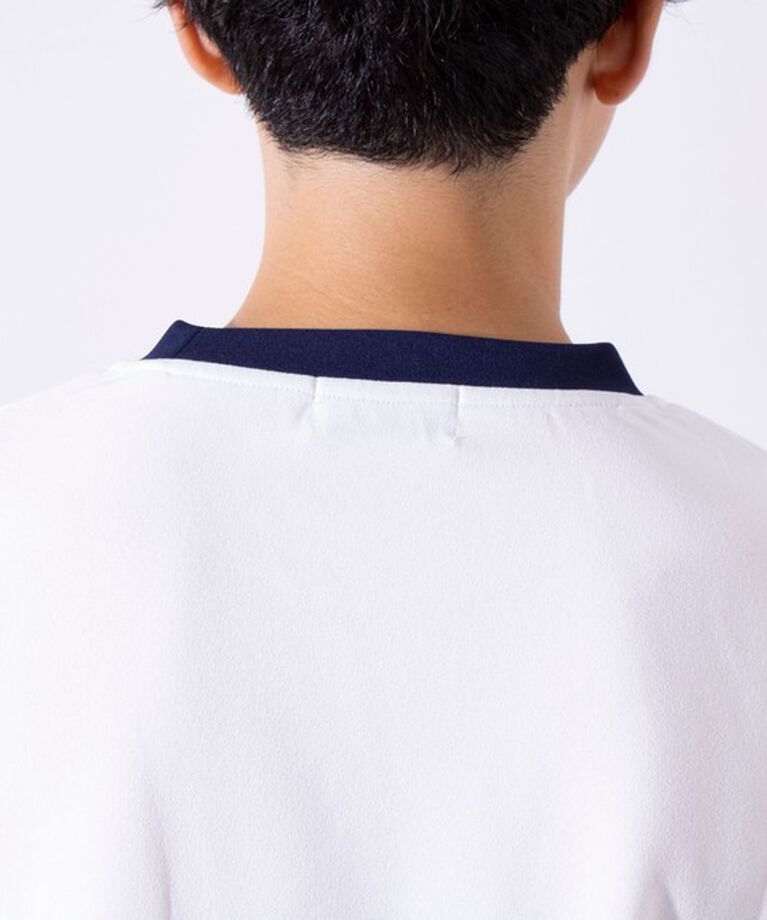 GLOSTER「【GLOSTER/グロスター】フレンチブルドッグ刺繍 カットジョーゼット長袖Tシャツ ワンポイント」|Tシャツ・カットソー|