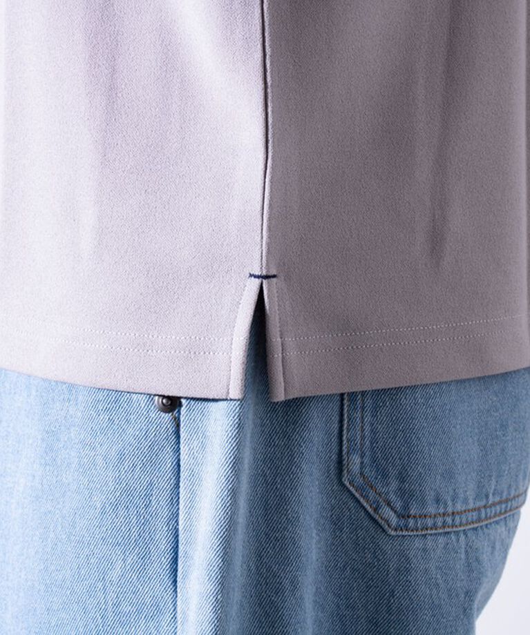 GLOSTER「【GLOSTER/グロスター】フレンチブルドッグ刺繍 カットジョーゼット長袖Tシャツ ワンポイント」|Tシャツ・カットソー|