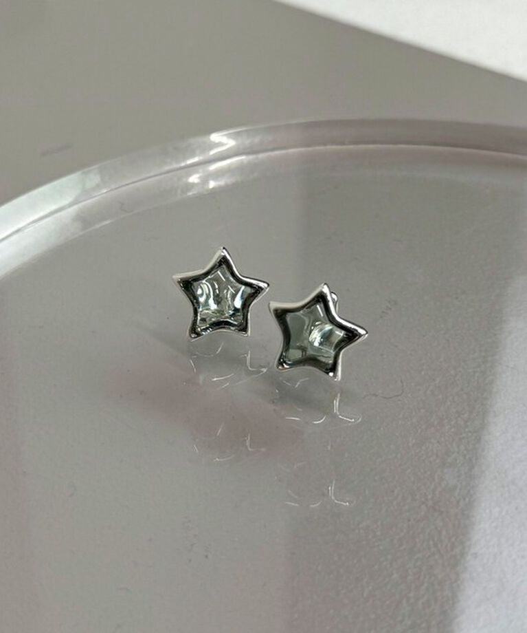 fredy emue「クリアスターワンタッチピアス」|ピアス|