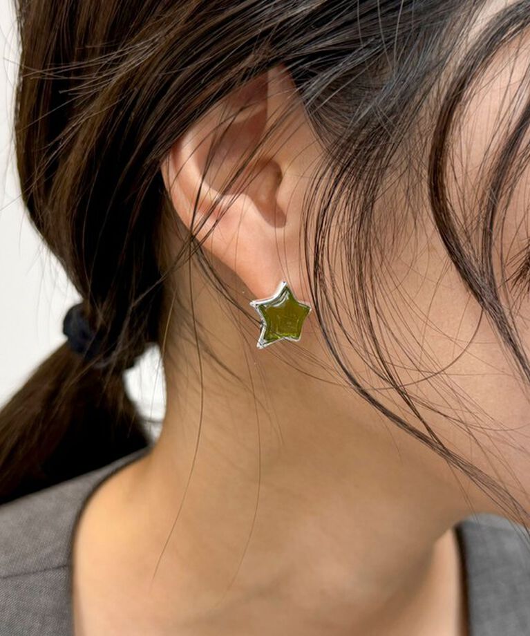 fredy emue「クリアスターワンタッチピアス」|ピアス|