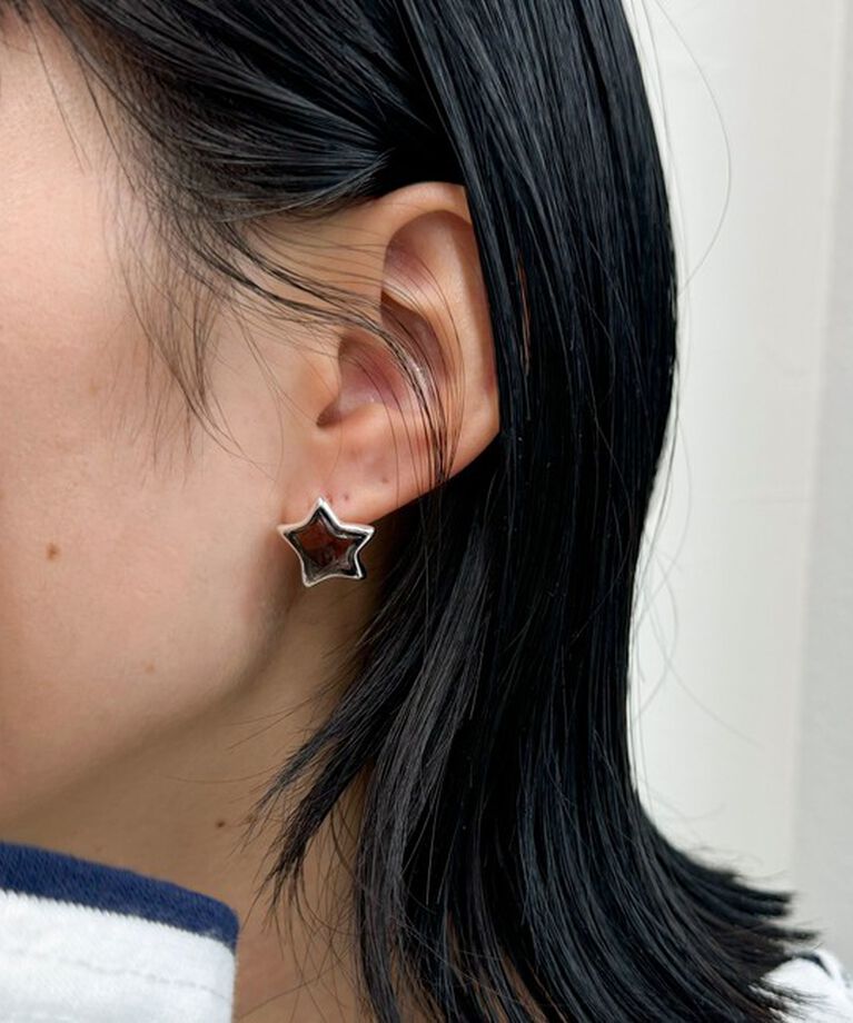 fredy emue「クリアスターワンタッチピアス」|ピアス|