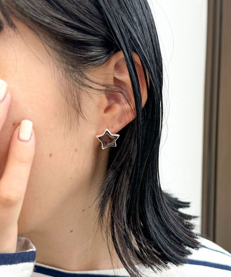 fredy emue「クリアスターワンタッチピアス」|ピアス|