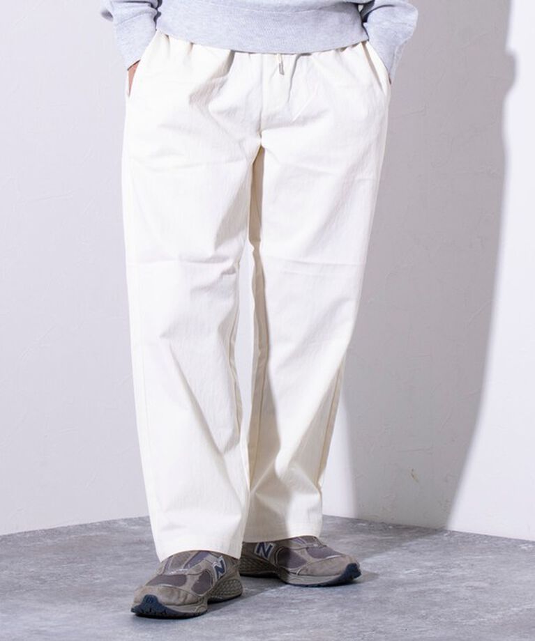 GLOSTER「【GLOSTER/グロスター】GOODNESS  イージーパンツ シェフパンツ UNISEX」|チノ|アイボリー
