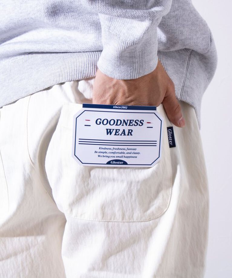 GLOSTER「【GLOSTER/グロスター】GOODNESS  イージーパンツ シェフパンツ UNISEX」|チノ|