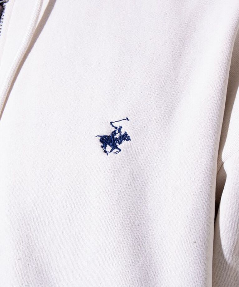 GLOSTER「【BEVERLY HILLS POLO CLUB】ジップアップ パーカー フーディ ワンポイント刺繍」|パーカー|