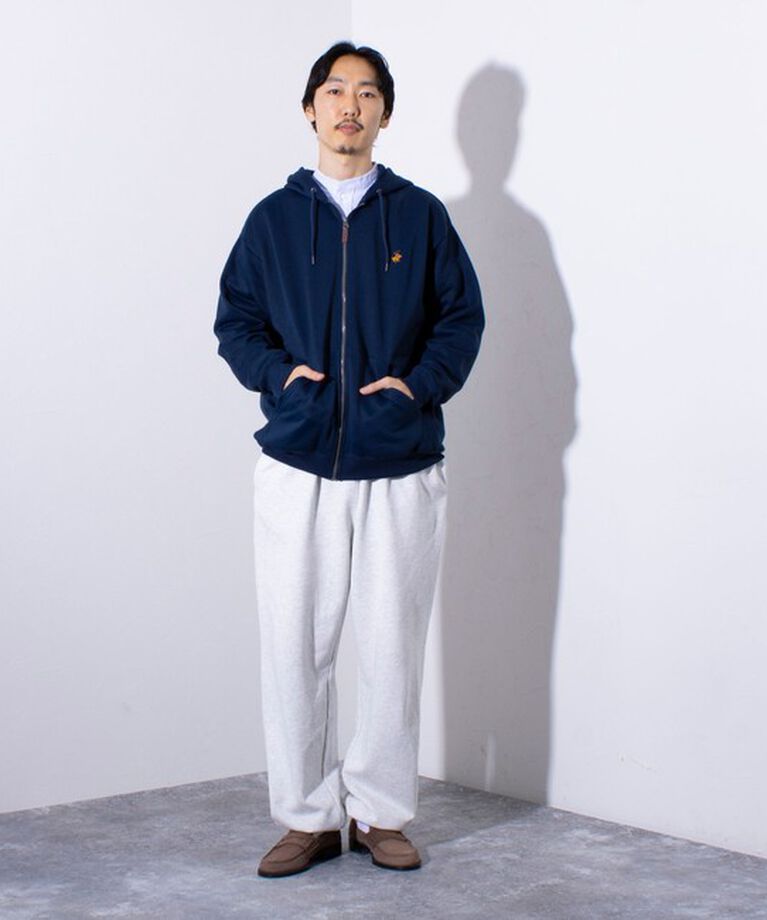 GLOSTER「【BEVERLY HILLS POLO CLUB】ジップアップ パーカー フーディ ワンポイント刺繍」|パーカー|