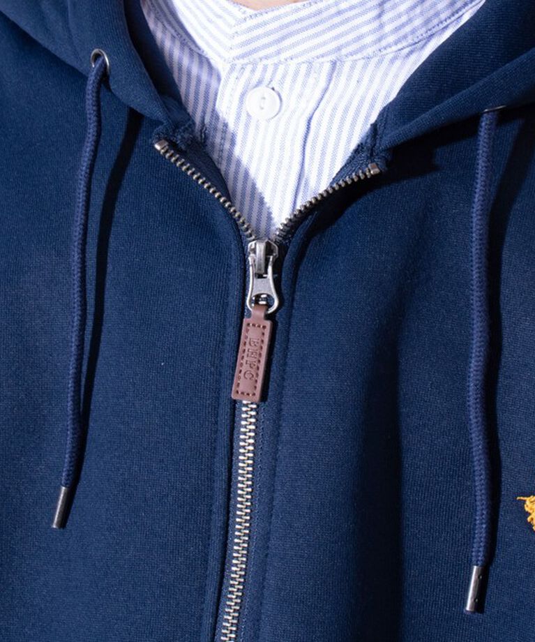 GLOSTER「【BEVERLY HILLS POLO CLUB】ジップアップ パーカー フーディ ワンポイント刺繍」|パーカー|