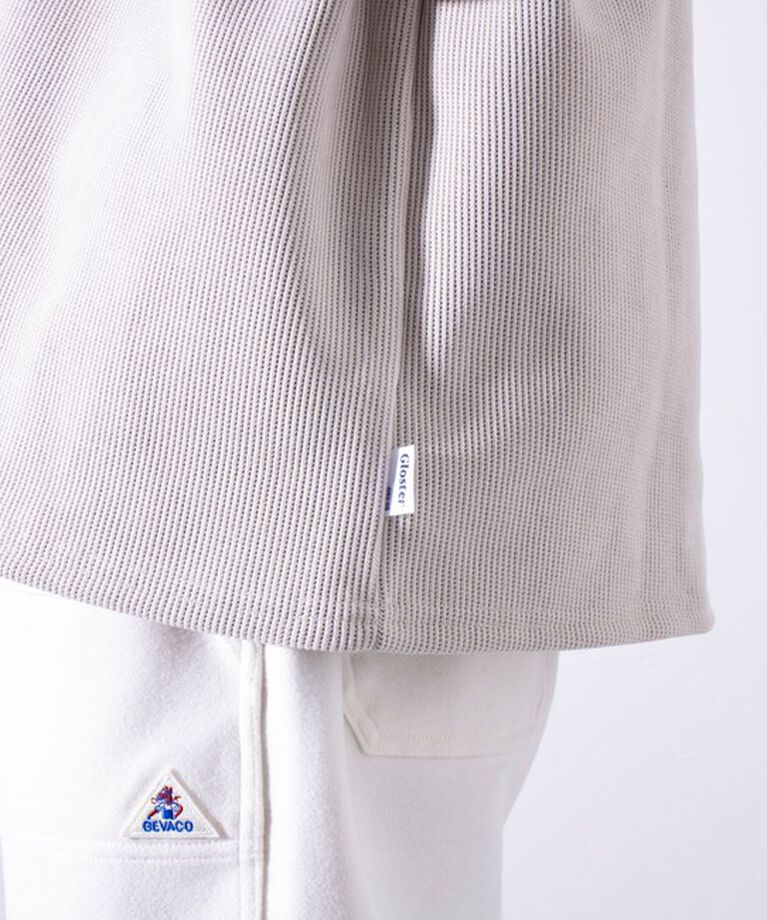 GLOSTER「【GLOSTER】フレンチブルドッグ刺繍 裏フリース コーデュロイ ボンディング プルオーバー」|スウェット・ジャージ|