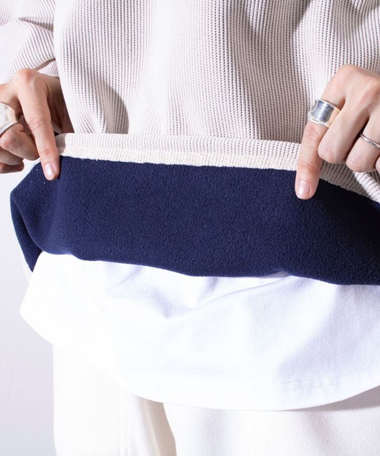 GLOSTER「【GLOSTER】フレンチブルドッグ刺繍 裏フリース コーデュロイ ボンディング プルオーバー」|スウェット・ジャージ|