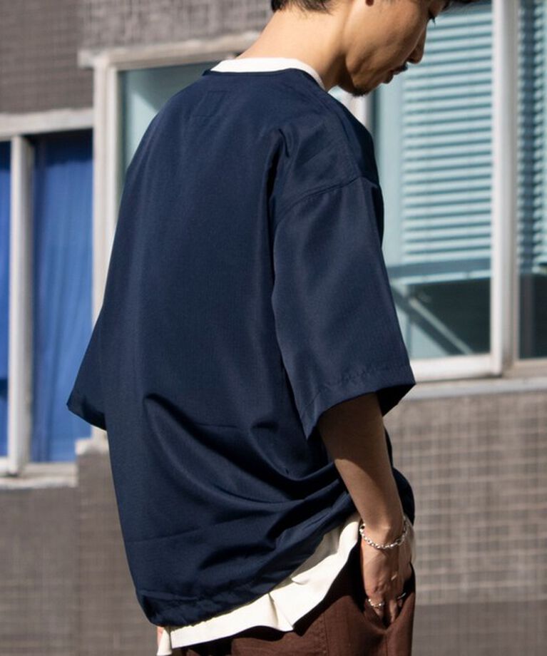 GLOSTER「【TAION/タイオン】別注 ミリタリー Ripstop ヘンリーネック 半袖Tシャツ ユニセックス」|Tシャツ・カットソー|