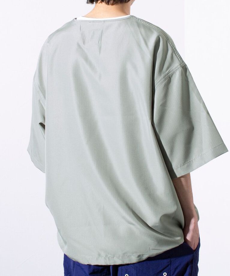 GLOSTER「【TAION/タイオン】別注 ミリタリー Ripstop ヘンリーネック 半袖Tシャツ ユニセックス」|Tシャツ・カットソー|