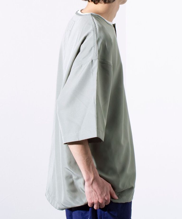 GLOSTER「【TAION/タイオン】別注 ミリタリー Ripstop ヘンリーネック 半袖Tシャツ ユニセックス」|Tシャツ・カットソー|