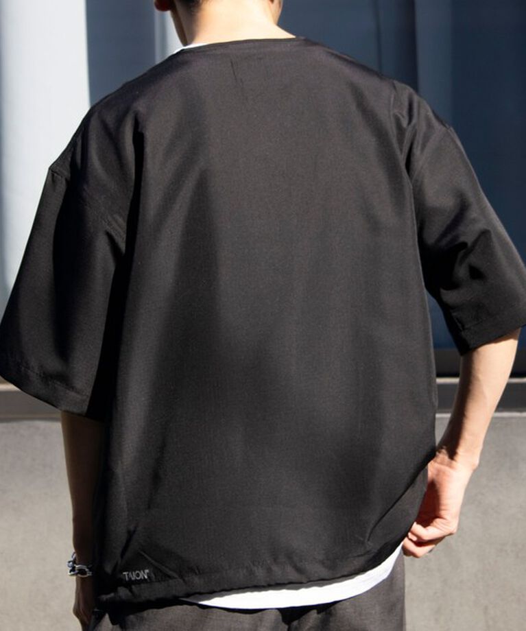GLOSTER「【TAION/タイオン】別注 ミリタリー Ripstop ヘンリーネック 半袖Tシャツ ユニセックス」|Tシャツ・カットソー|