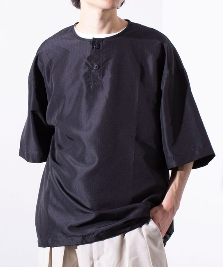 GLOSTER「【TAION/タイオン】別注 ミリタリー Ripstop ヘンリーネック 半袖Tシャツ ユニセックス」|Tシャツ・カットソー|
