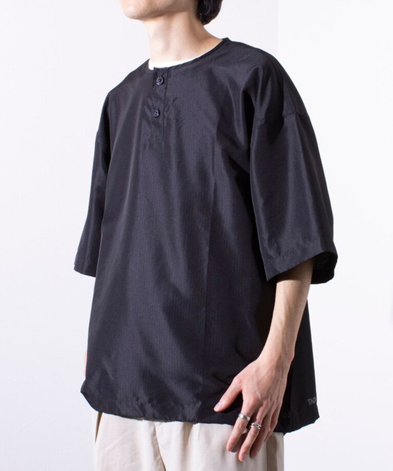 GLOSTER「【TAION/タイオン】別注 ミリタリー Ripstop ヘンリーネック 半袖Tシャツ ユニセックス」|Tシャツ・カットソー|