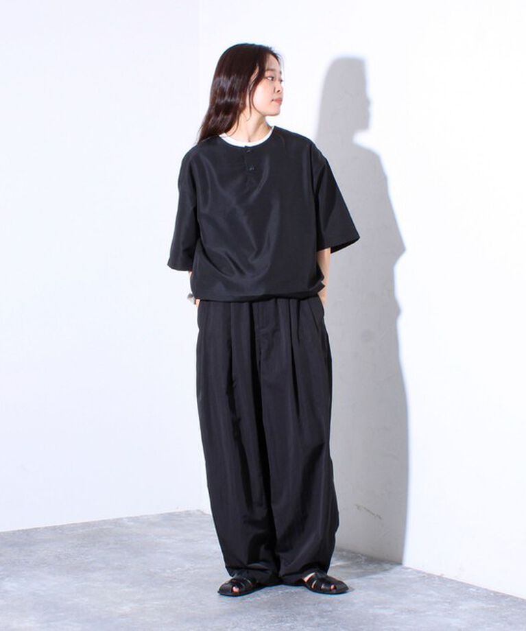 GLOSTER「【TAION/タイオン】別注 ミリタリー Ripstop ヘンリーネック 半袖Tシャツ ユニセックス」|Tシャツ・カットソー|