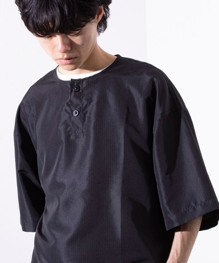 GLOSTER「【TAION/タイオン】別注 ミリタリー Ripstop ヘンリーネック 半袖Tシャツ ユニセックス」|Tシャツ・カットソー|
