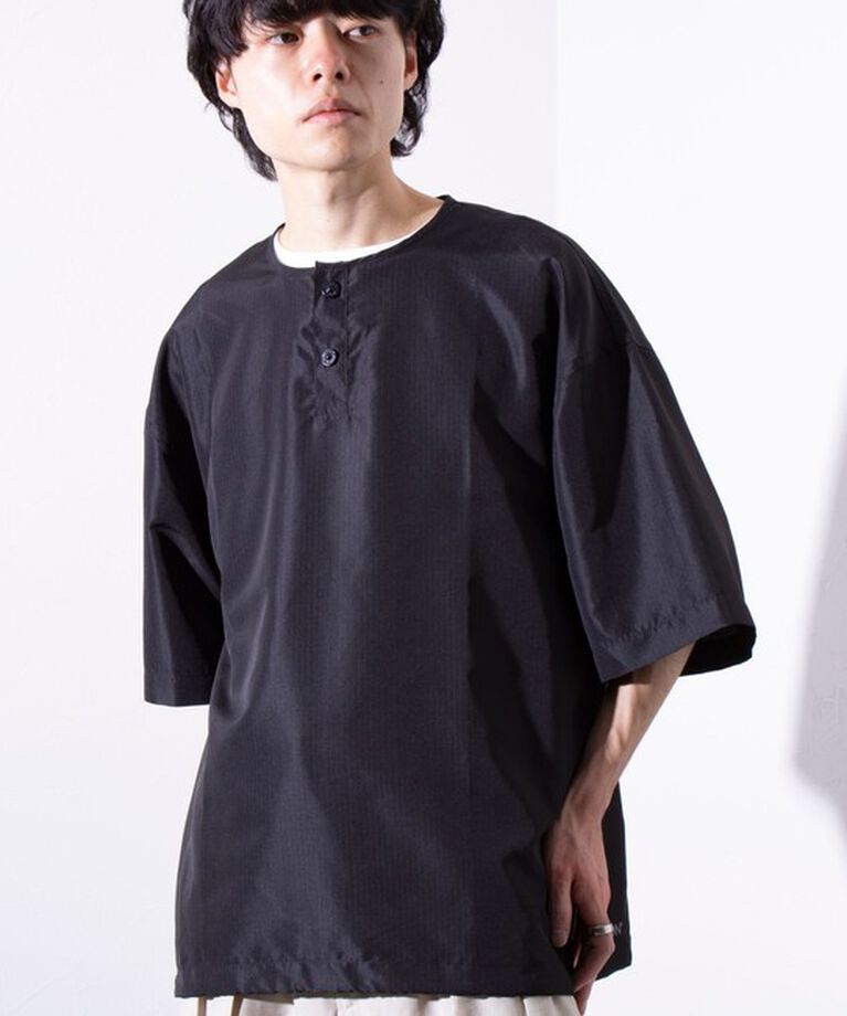 GLOSTER「【TAION/タイオン】別注 ミリタリー Ripstop ヘンリーネック 半袖Tシャツ ユニセックス」|Tシャツ・カットソー|