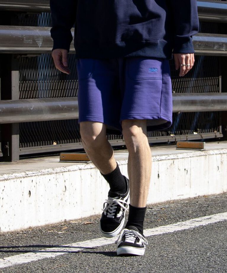 GLOSTER「【Jack Purcell/ジャックパーセル】コーマ裏毛 スウェットハーフパンツ ショートパンツ」|その他|ブルー
