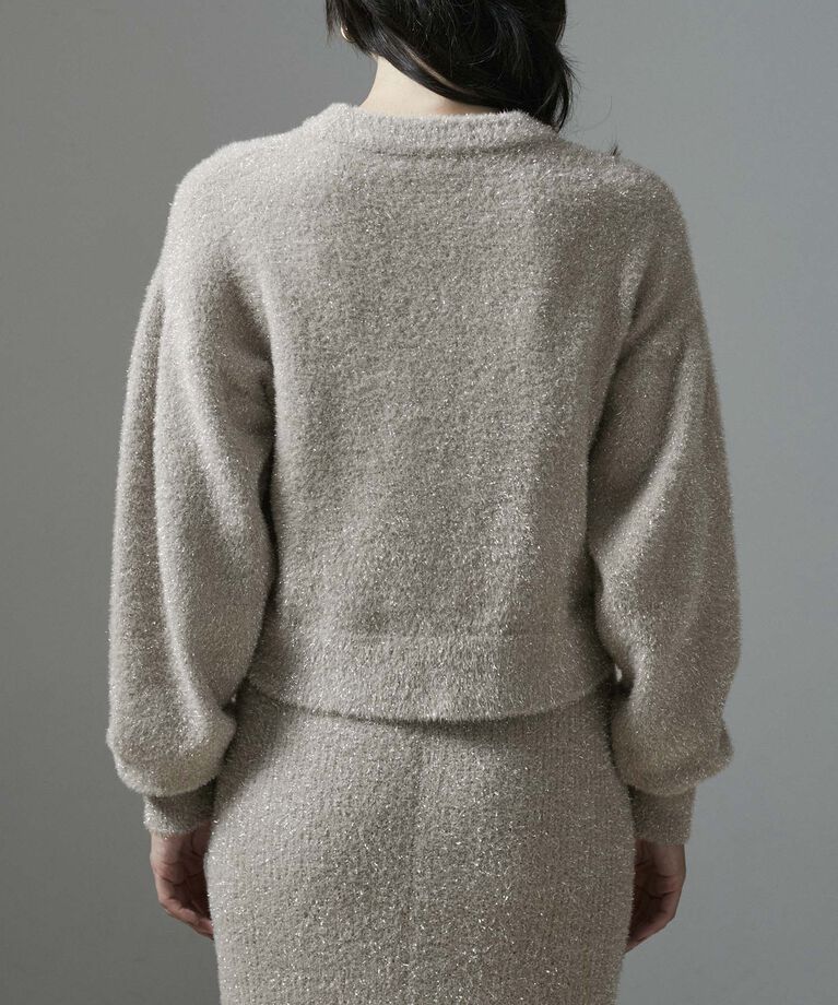 SALON adam et rope'「【WEB限定】シャイニーシャギープルオーバー【セットアップ対応】」|ニット・セーター|