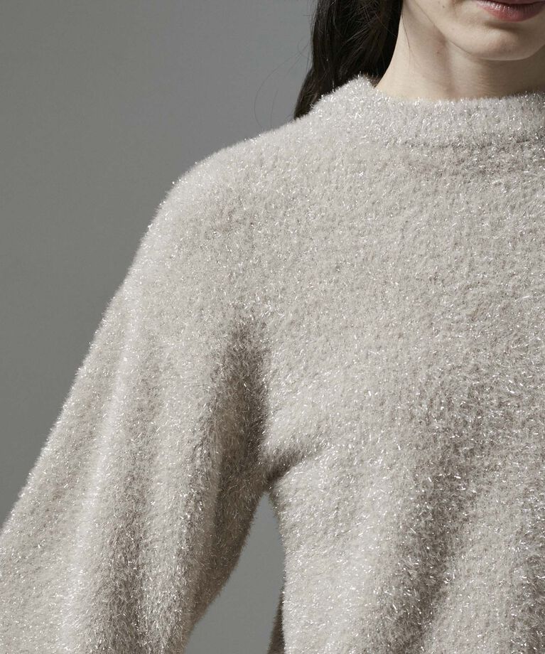 SALON adam et rope'「【WEB限定】シャイニーシャギープルオーバー【セットアップ対応】」|ニット・セーター|