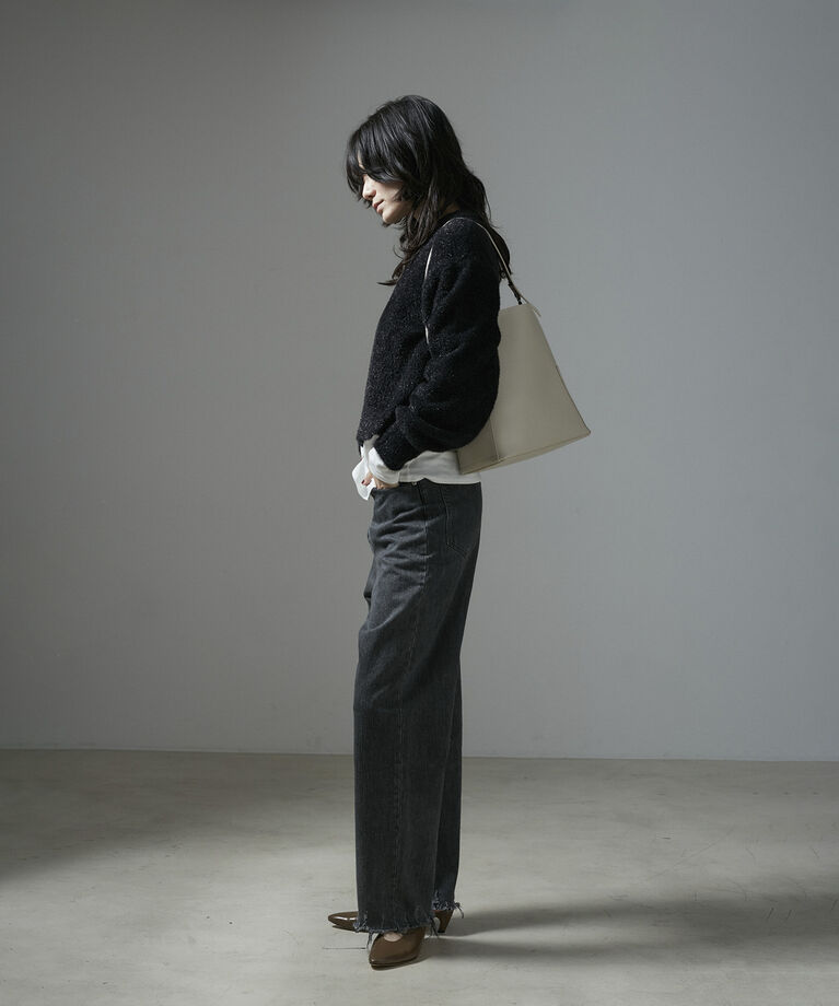 SALON adam et rope'「【WEB限定】シャイニーシャギープルオーバー【セットアップ対応】」|ニット・セーター|