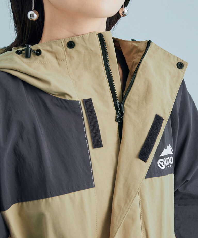 VIS「【OUTDOOR PRODUCTSコラボ】【洗濯可・撥水加工】オーバーサイズロングマウンテンパーカー」|アウトドア|