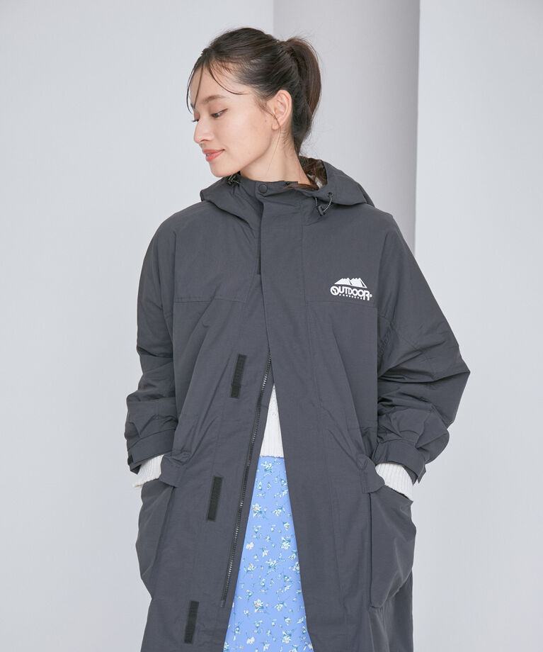 VIS「【OUTDOOR PRODUCTSコラボ】【洗濯可・撥水加工】オーバーサイズロングマウンテンパーカー」|アウトドア|