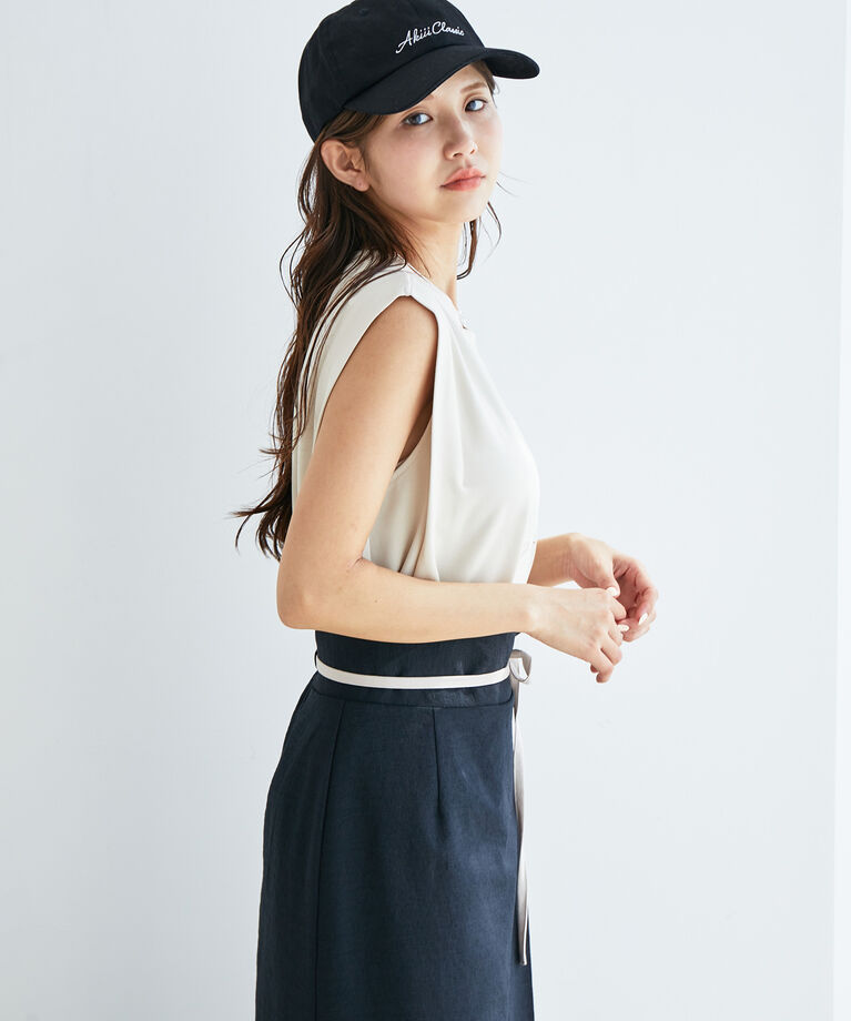 vis-a-vis「【WEB限定】シルケットノースリーブプルオーバー」|Tシャツ・カットソー|