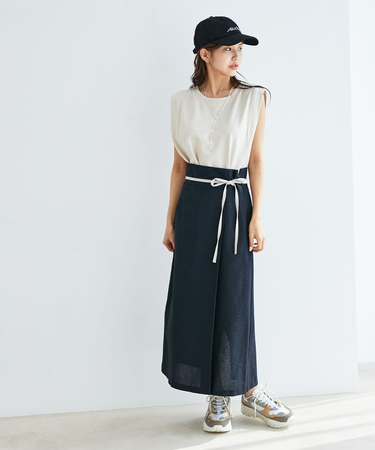 vis-a-vis「【WEB限定】シルケットノースリーブプルオーバー」|Tシャツ・カットソー|