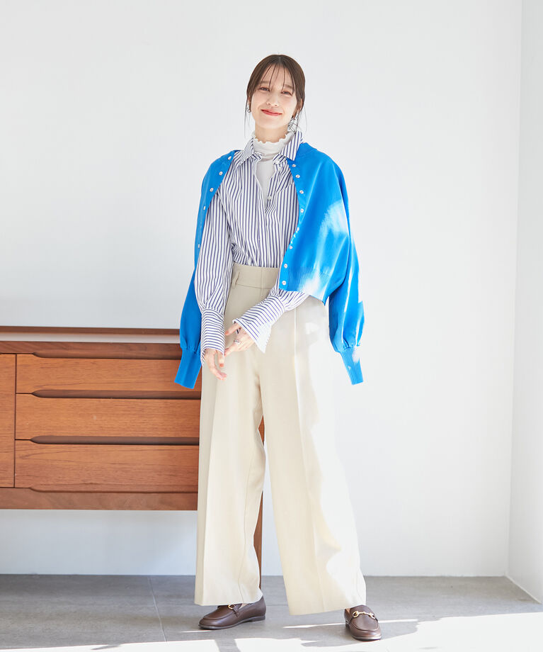 VIS「【洗える】前後2WAYシアーハイネックメローインナー」|Tシャツ・カットソー|