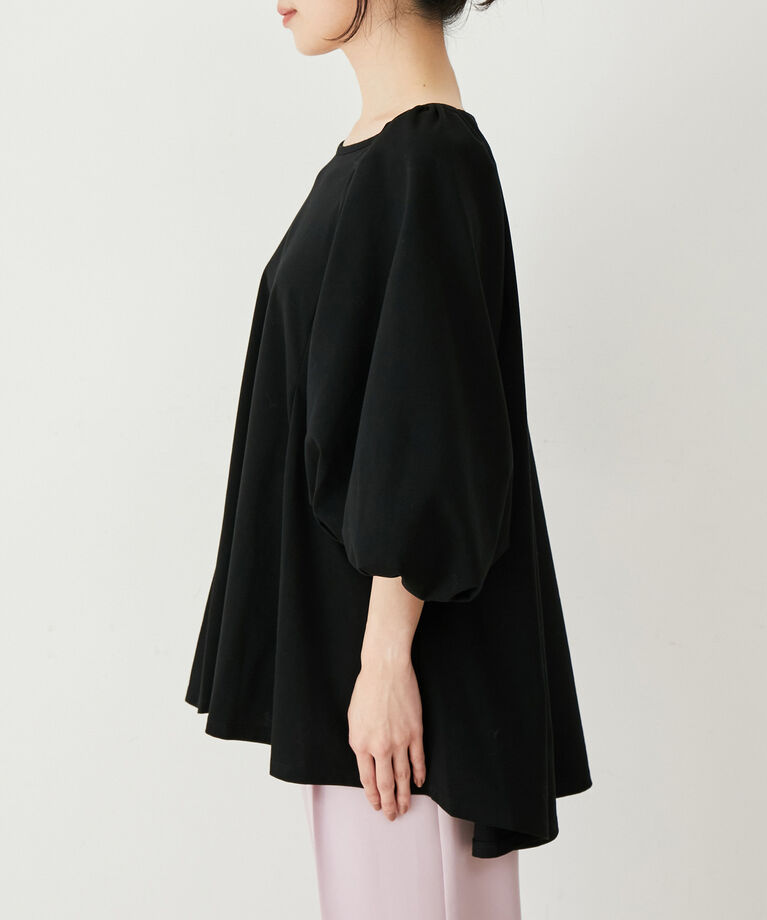 VIS「【洗える】ボリュームスリーブチュニックトップス」|Tシャツ・カットソー|