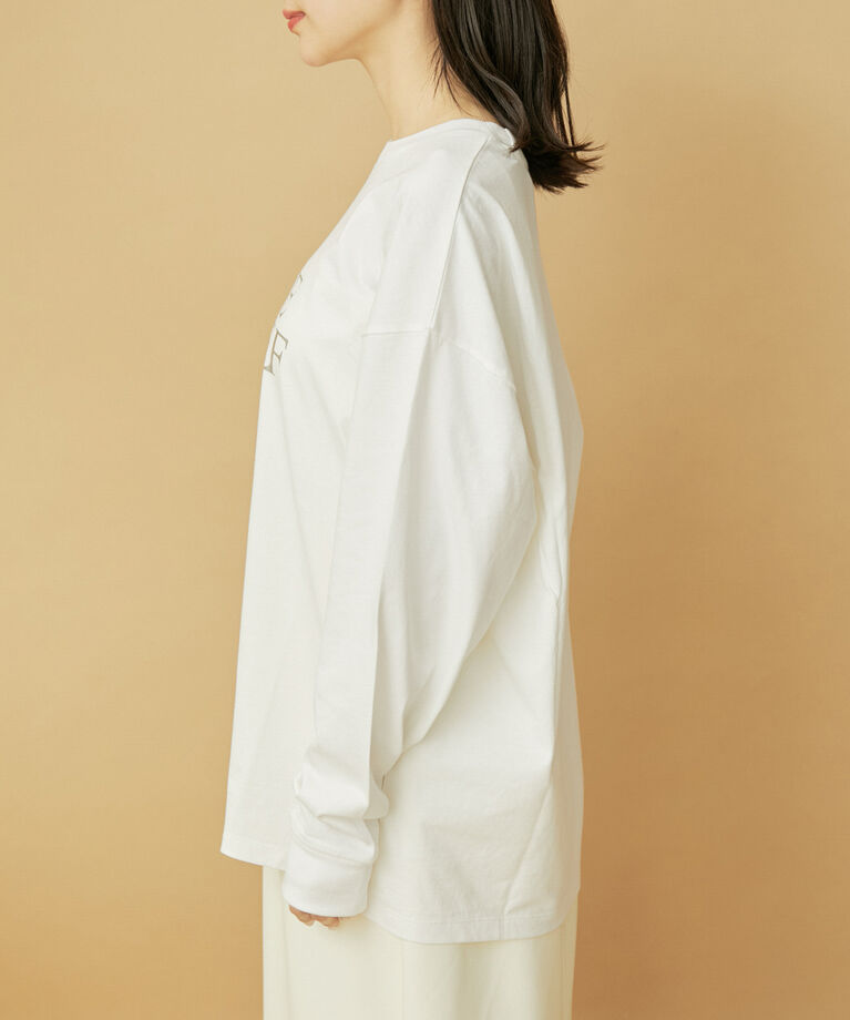 VIS「【洗える】ロゴ＆フォト箔プリントアソートロングTシャツ」|Tシャツ・カットソー|
