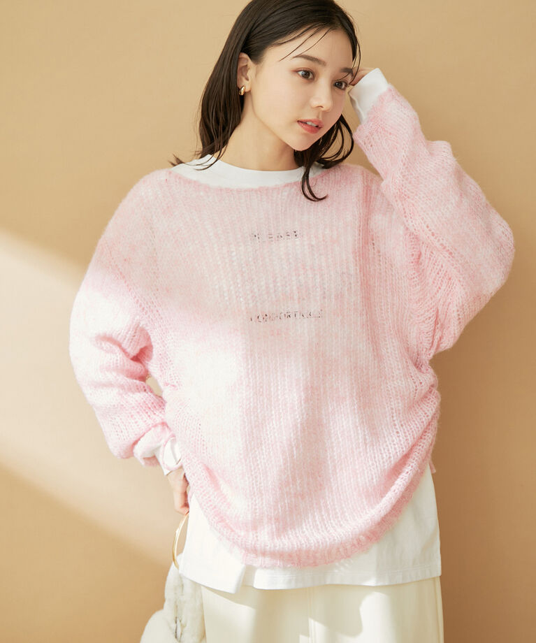 VIS「【洗える】ロゴ＆フォト箔プリントアソートロングTシャツ」|Tシャツ・カットソー|