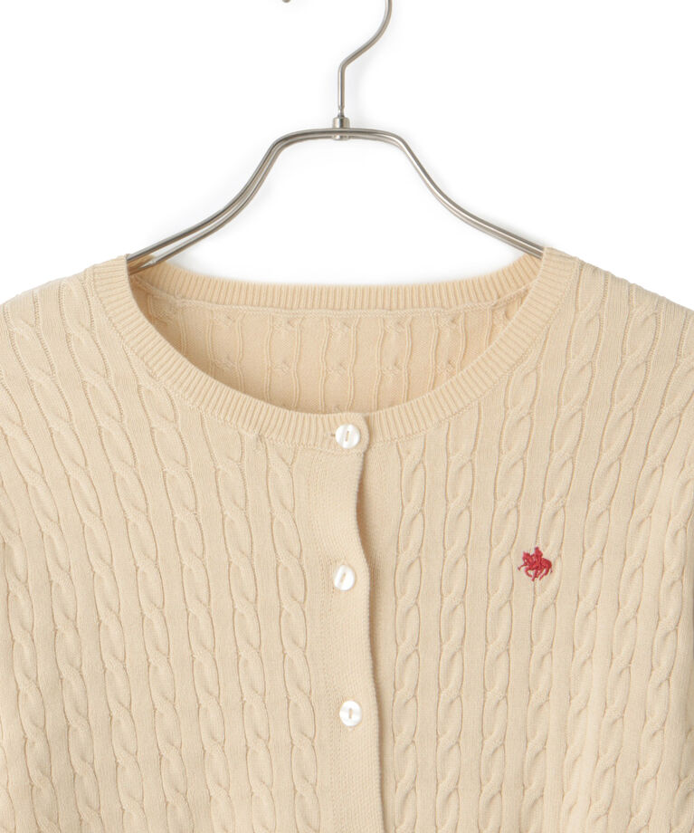 VIS「【新色追加】【POLO BCS】VIS別注ミニケーブルコンパクトニットカーディガン」|カーディガン|