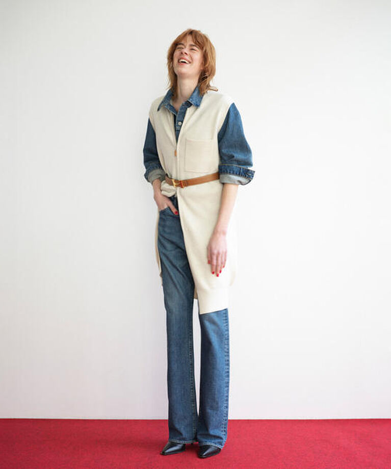  「THE SHINZONE | MARILYN DENIM BLUE WOMEN」|デニム|
