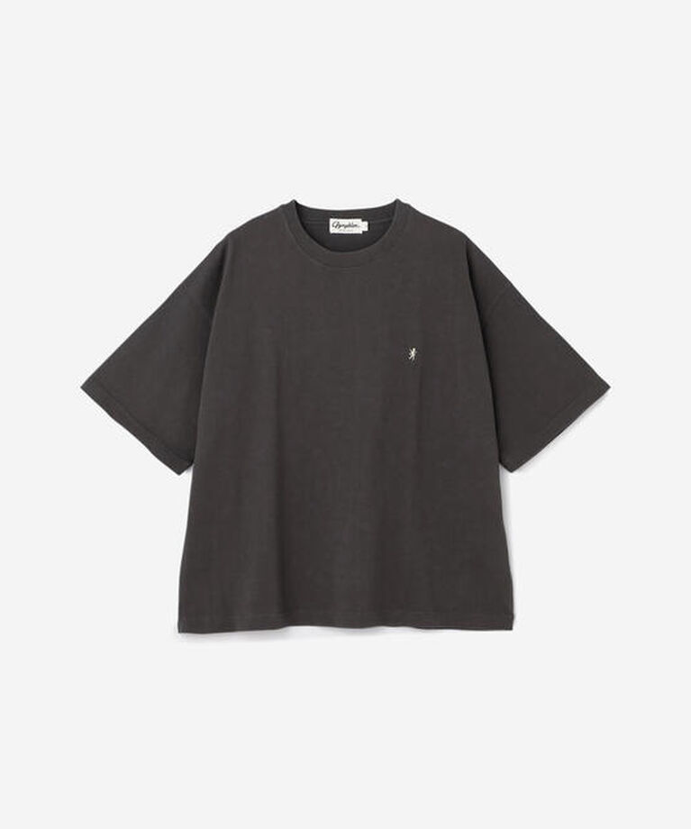 GYMPHLEX「Gymphlex | コットンジャージー クルーネック半袖Tシャツ MEN」|Tシャツ・カットソー|CHARCOAL