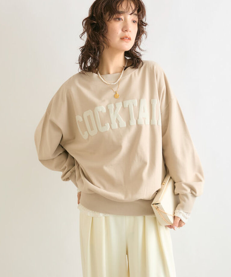  「【ロングシーズン着れる】COCKTAILライトスウェット」|Tシャツ・カットソー|