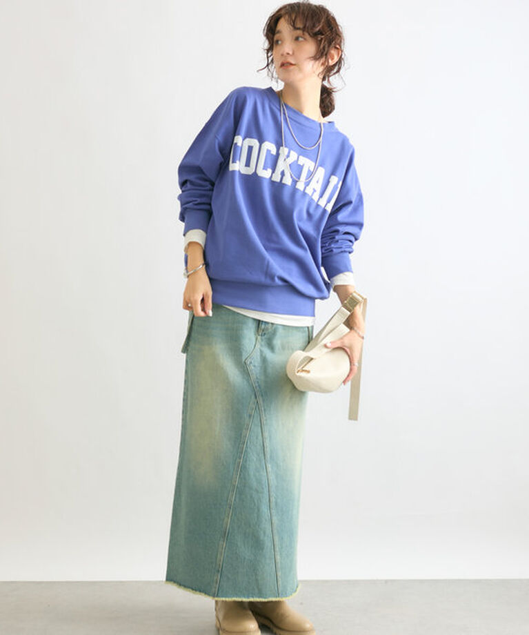  「【ロングシーズン着れる】COCKTAILライトスウェット」|Tシャツ・カットソー|
