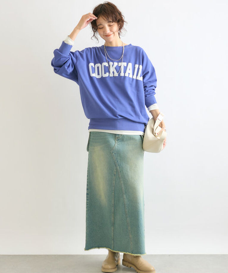  「【ロングシーズン着れる】COCKTAILライトスウェット」|Tシャツ・カットソー|