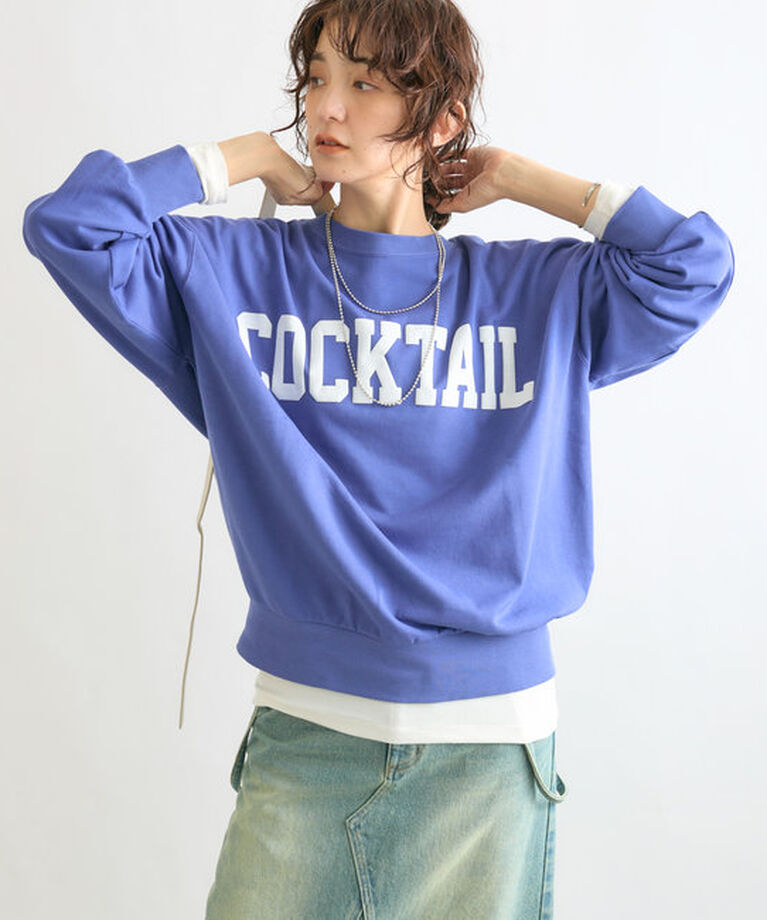  「【ロングシーズン着れる】COCKTAILライトスウェット」|Tシャツ・カットソー|